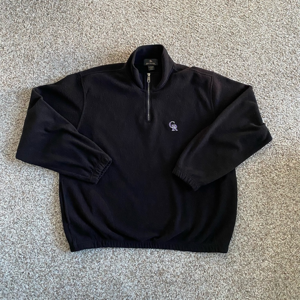 Antigua Colorado Rockies Half Zip Sweater